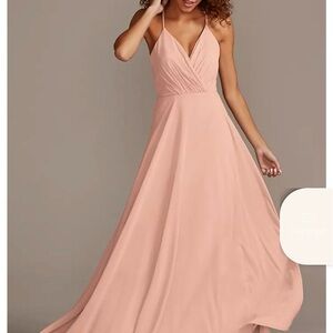 JJs House Blush Spaghetti Strap Gown